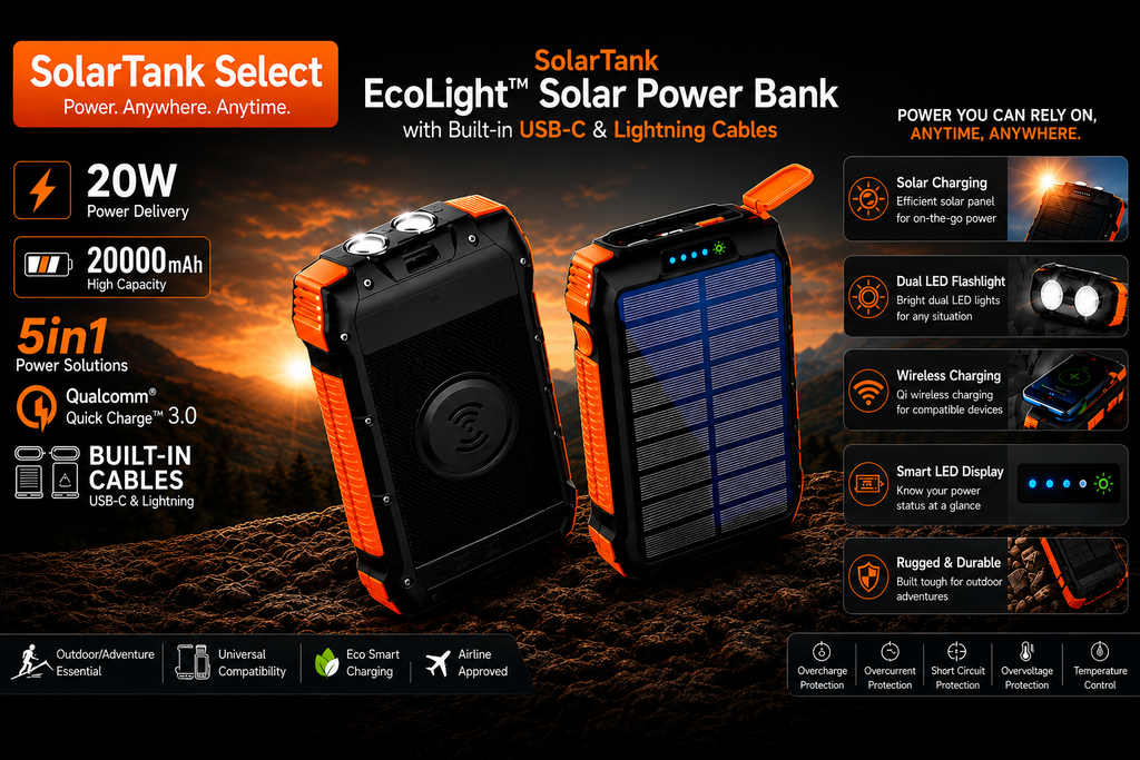 Ecolight solar power bank
